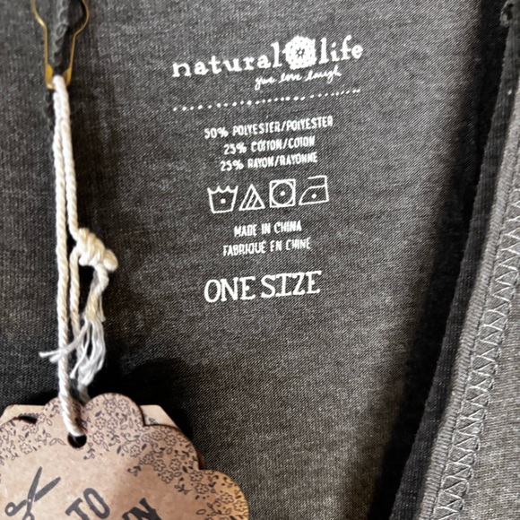 NATURAL LIFE Army Green  Sleeveless Jumpsuit Xtra Wide Leg One Size NEW - Picture 4 of 13